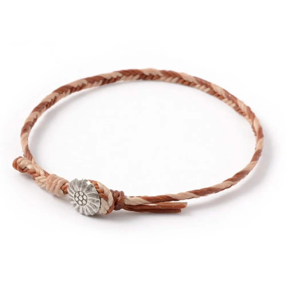 PHADUA Anklets^/ 2-Tone Wax Cord Concho Anklet