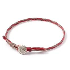 PHADUA Anklets^/ 2-Tone Wax Cord Concho Anklet