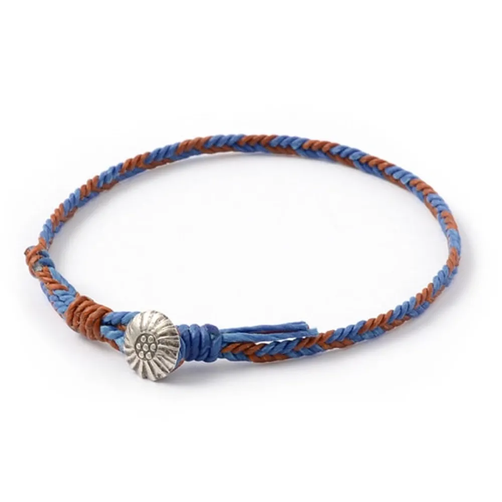 PHADUA Anklets^/ 2-Tone Wax Cord Concho Anklet