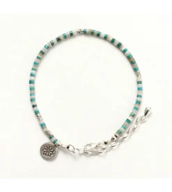 PHADUA Anklets^/ Turquoise and Shell Anklet blue