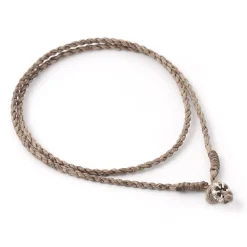 PHADUA Anklets^/ Wax Cord Silver Choker Necklace