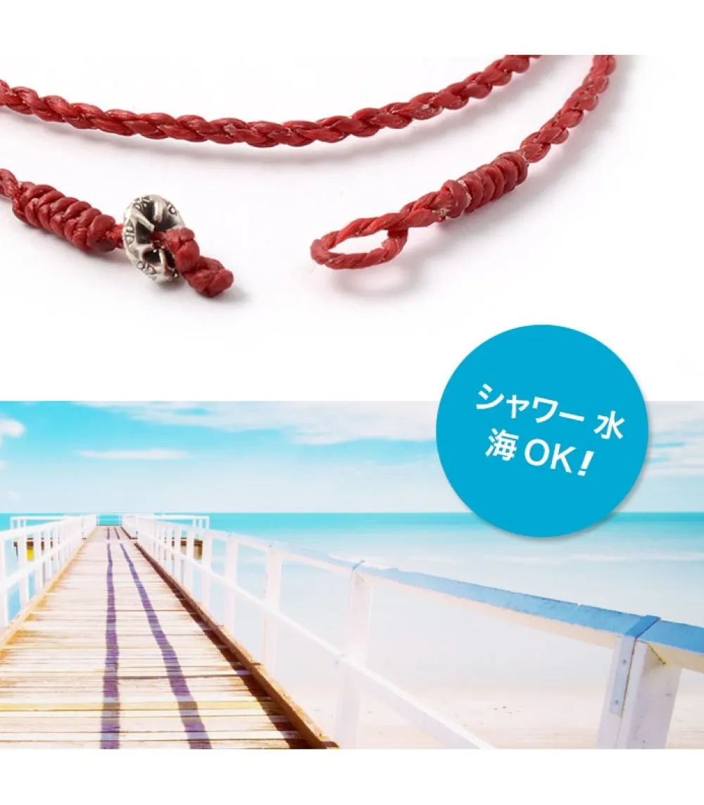 PHADUA Anklets^/ Wax Cord Silver Choker Necklace