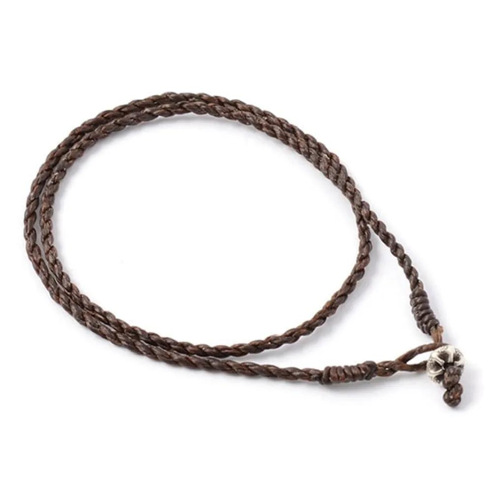 PHADUA Anklets^/ Wax Cord Silver Choker Necklace
