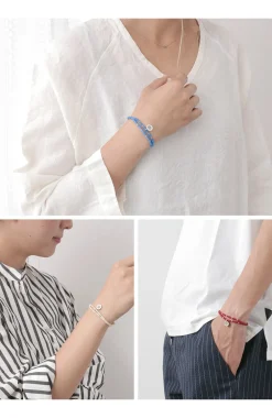 PHADUA Bracelets^/ Wax Cord Silver Double-Strand Top Bracelet