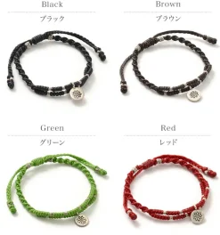 PHADUA Bracelets^/ Wax Cord Silver Double-Strand Top Bracelet