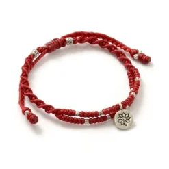 PHADUA Bracelets^/ Wax Cord Silver Double-Strand Top Bracelet