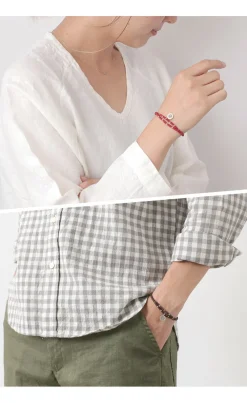 PHADUA Bracelets^/ Wax Cord Silver Double-Strand Top Bracelet