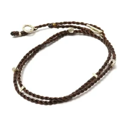 PHADUA Anklets^/ Wax Cord Silver Necklace