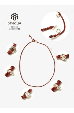 PHADUA Anklets^/ Wax Cord Silver Necklace