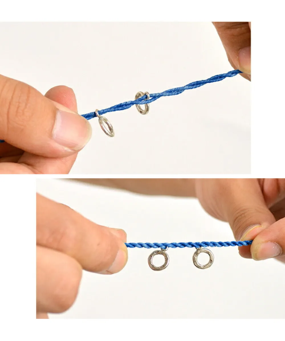 PHADUA Anklets^/ Wax Cord Silver Necklace