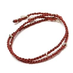 PHADUA Anklets^/ Wax Cord Silver Necklace