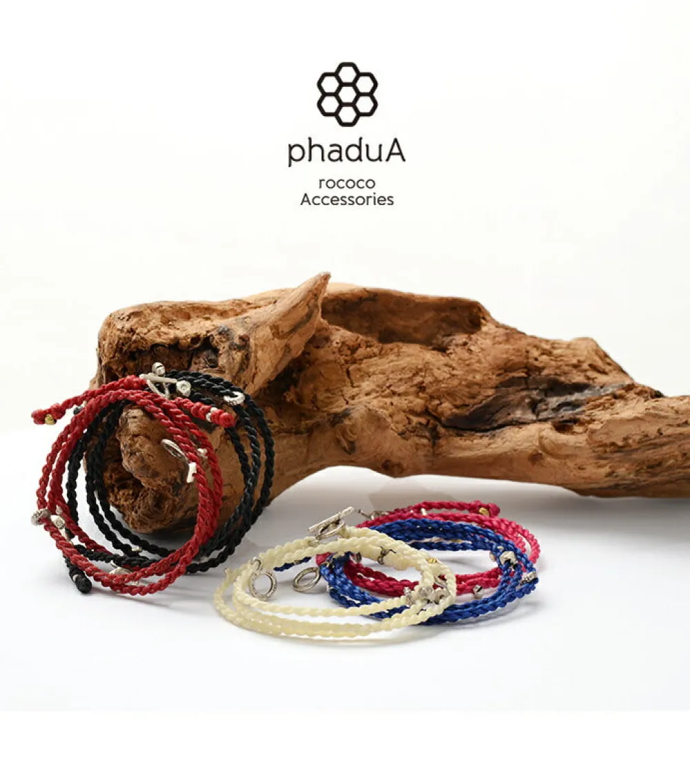 PHADUA Anklets^/ Wax Cord Silver Necklace