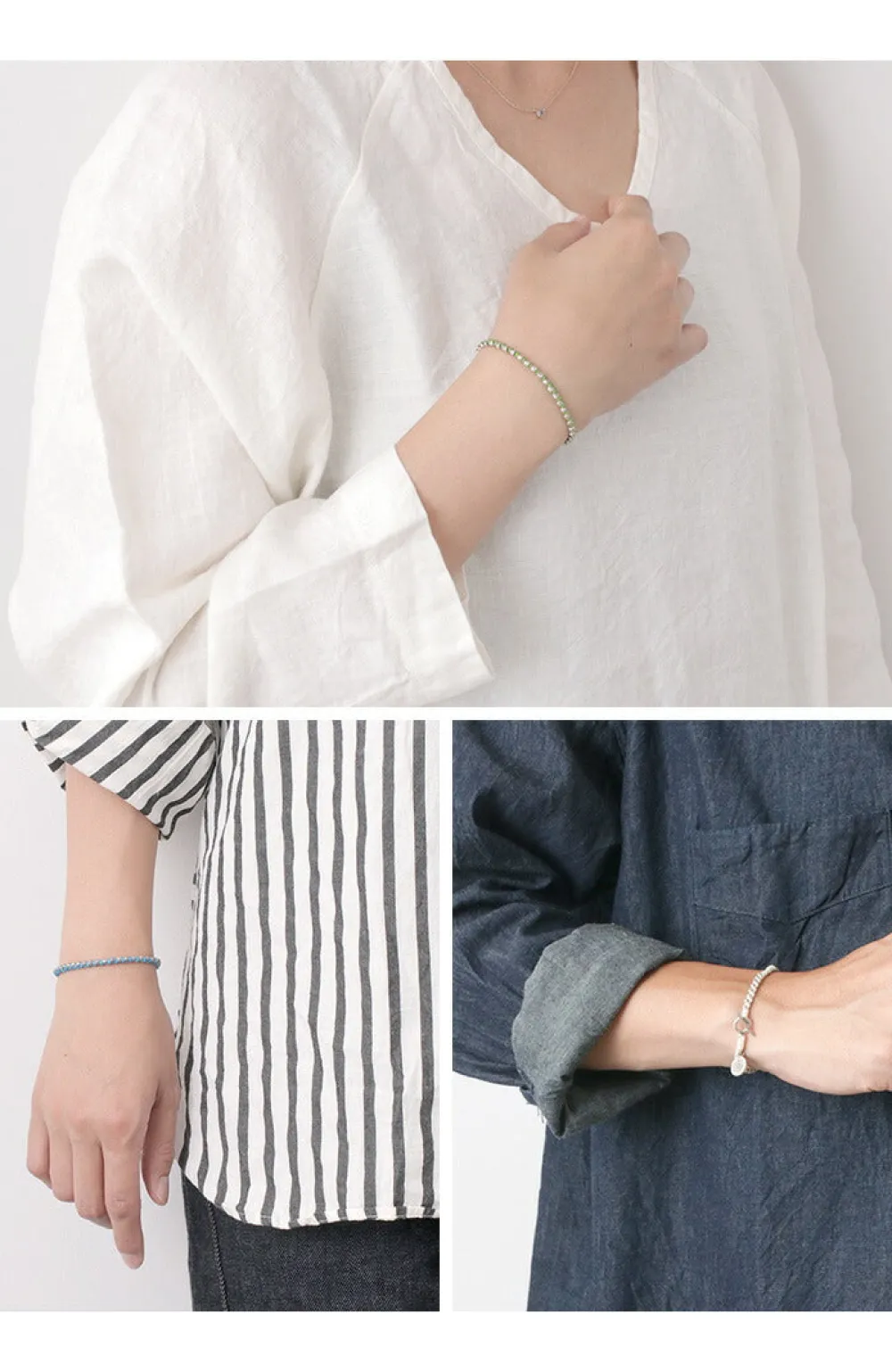 PHADUA Bracelets^/ Wax Cord Silver Series Bracelet