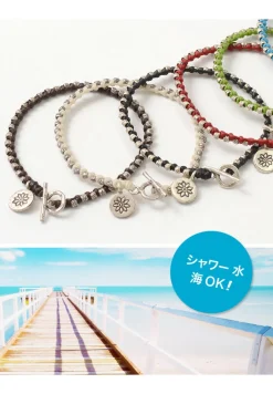 PHADUA Bracelets^/ Wax Cord Silver Series Bracelet