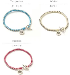 PHADUA Bracelets^/ Wax Cord Silver Series Bracelet