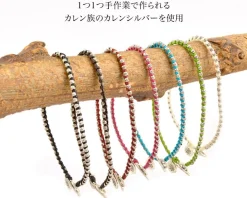 PHADUA Anklets^/ Wax cord silver series anklet