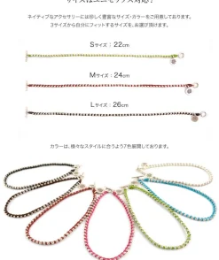 PHADUA Anklets^/ Wax cord silver series anklet