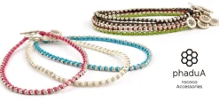 PHADUA Anklets^/ Wax cord silver series anklet