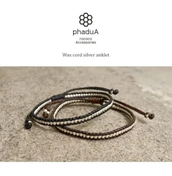 PHADUA Anklets^/ Wax Cord Silver Series Anklet