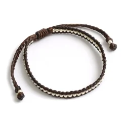 PHADUA Bracelets^/ Wax Cord Silver Series Bracelet