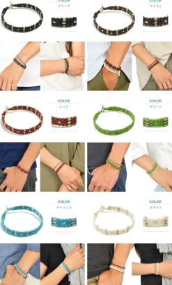 PHADUA Bracelets^/ Wax Cord Silver Triple-Strand Bracelet