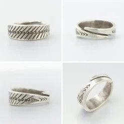 phaduA Ring^/ Wide ring silver