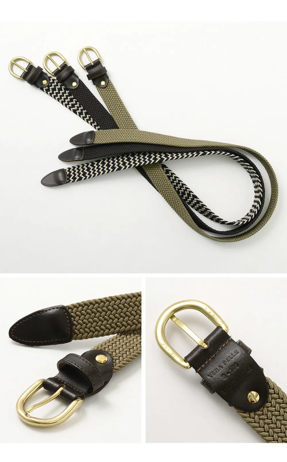 PITTI PELLE Belts^/ Braided Belt