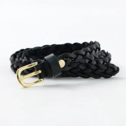 PITTI PELLE Belts^/ Mesh Leather Belt 15mm width