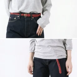 PITTI PELLE Belts^/ Mesh Leather Belt 15mm width