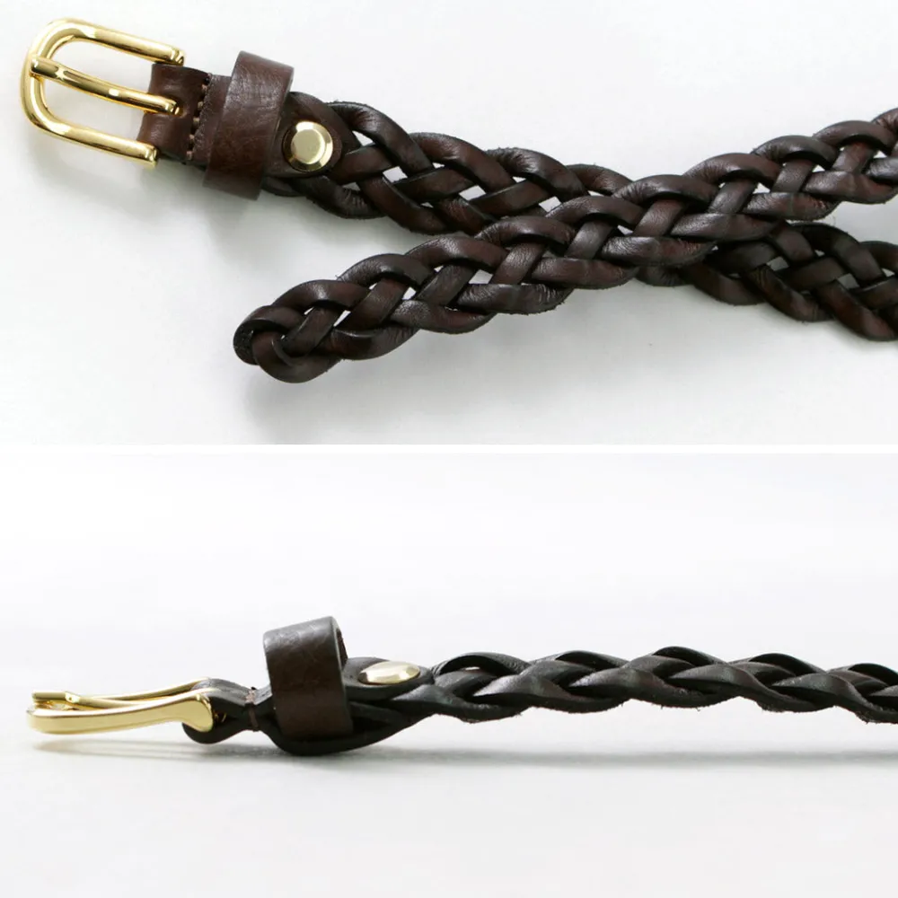 PITTI PELLE Belts^/ Mesh Leather Belt 15mm width