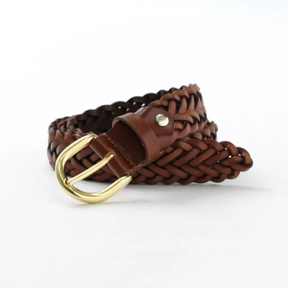 PITTI PELLE Belts^/ Mesh Leather Belt 30mm width