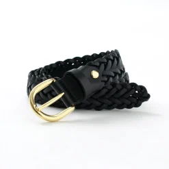 PITTI PELLE Belts^/ Mesh Leather Belt 30mm width