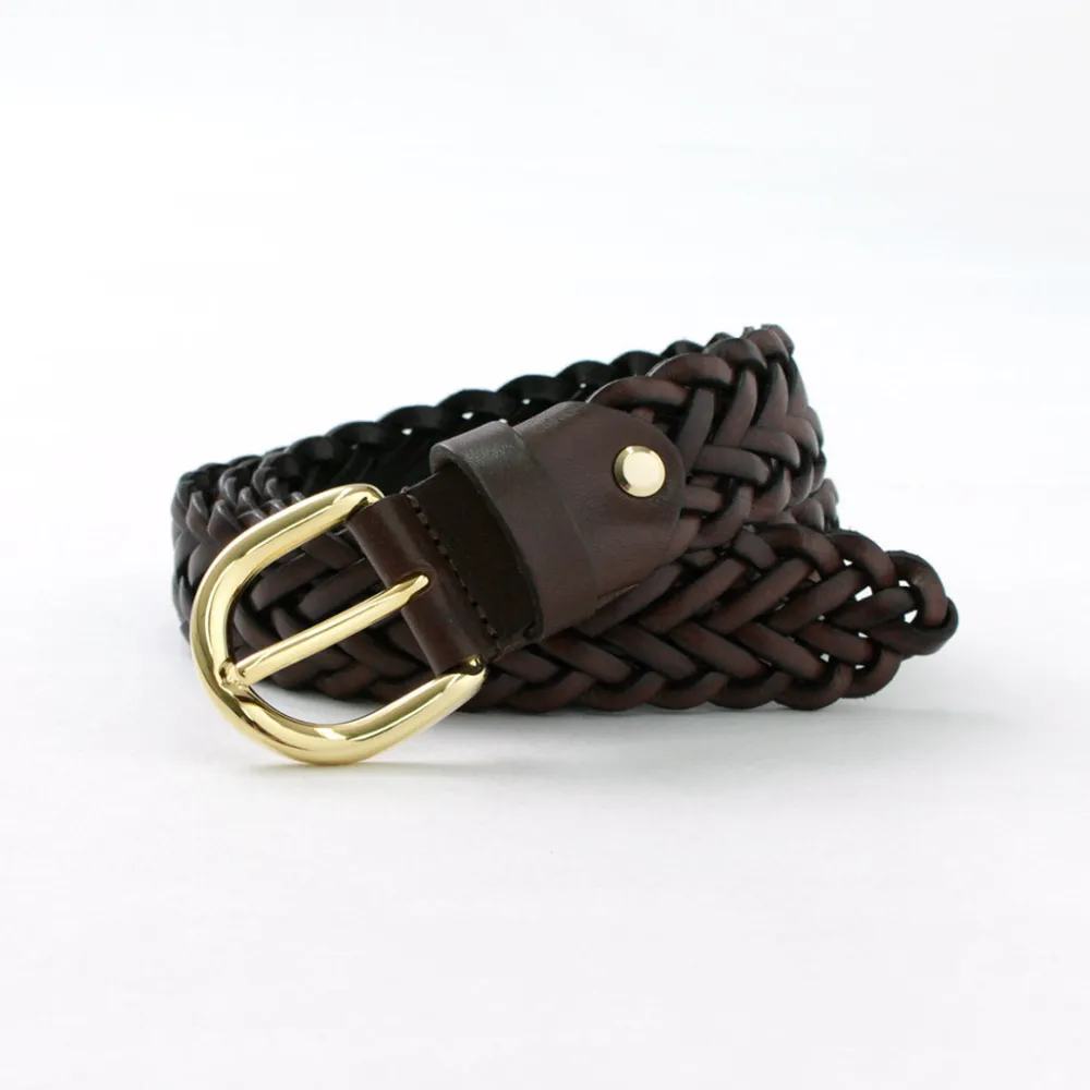PITTI PELLE Belts^/ Mesh Leather Belt 30mm width