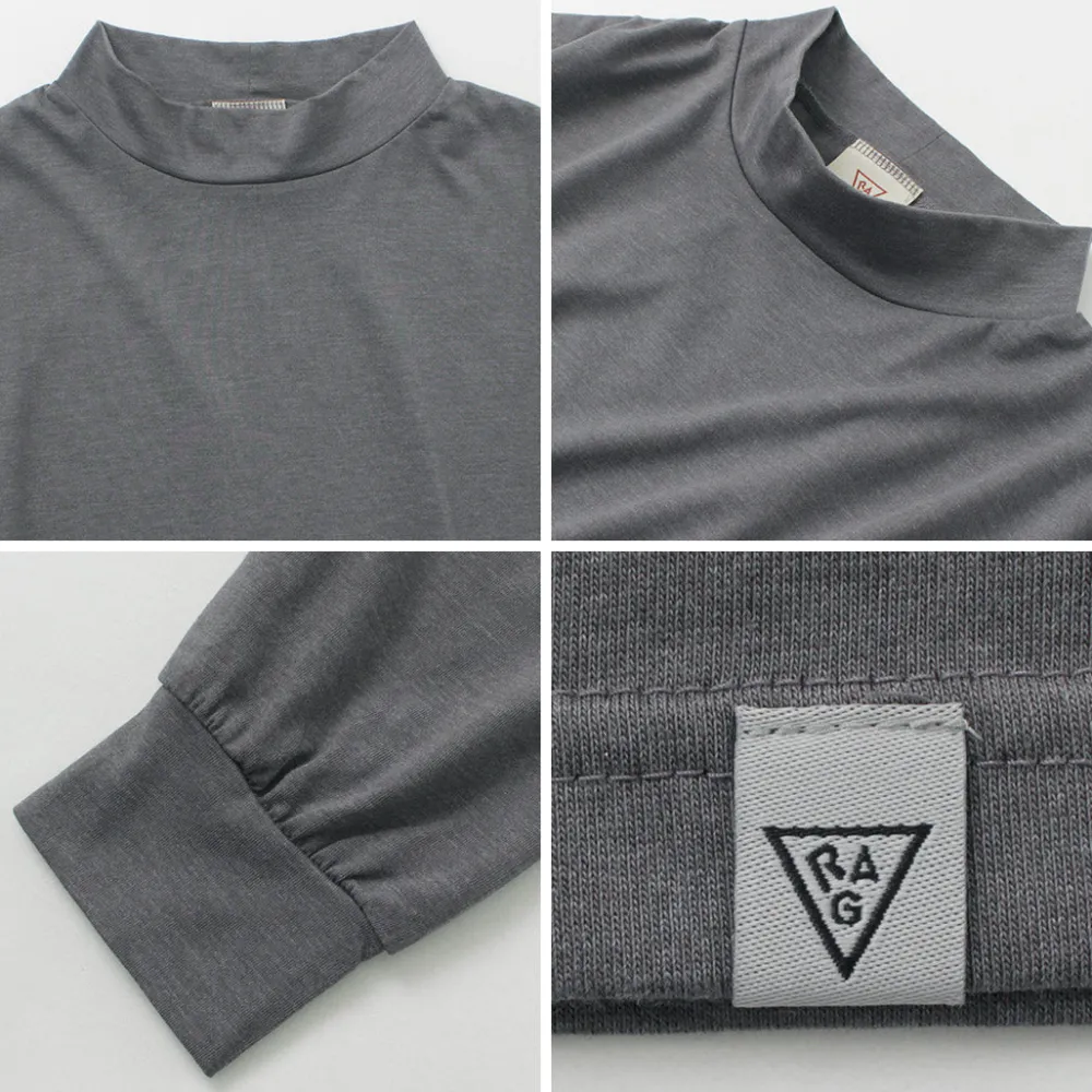 RAG T-Shirts^/ 37.5 Technology Comfortable Mock Neck T-Shirt