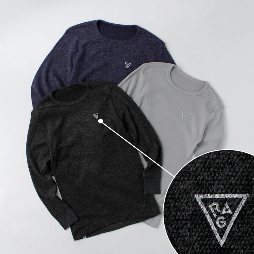 RAG T-Shirts^/ Heat System Crew Neck Long Sleeve T-Shirt