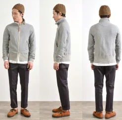 RE MADE IN TOKYO JAPAN Sweatshirts^/ Classic sweatshirt stand-up collar blouson