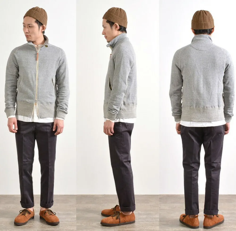 RE MADE IN TOKYO JAPAN Sweatshirts^/ Classic sweatshirt stand-up collar blouson