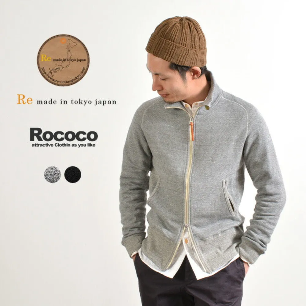 RE MADE IN TOKYO JAPAN Sweatshirts^/ Classic sweatshirt stand-up collar blouson