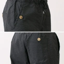 RE MADE IN TOKYO JAPAN Trousers^/ Coded COOLMAX seersucker ankle trousers