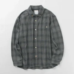 RE MADE IN TOKYO JAPAN Shirts^/ Craft Wool Check CPO Button Down Shirt