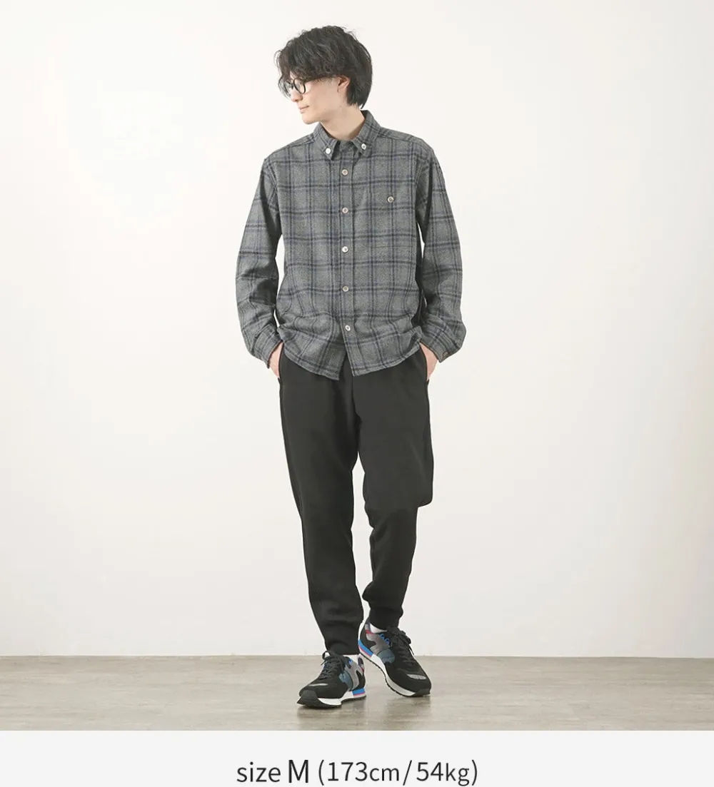 RE MADE IN TOKYO JAPAN Shirts^/ Craft Wool Check CPO Button Down Shirt