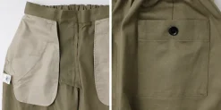 RE MADE IN TOKYO JAPAN Work Pants & Chinos^/ Cotton hard twill tuck wide pants