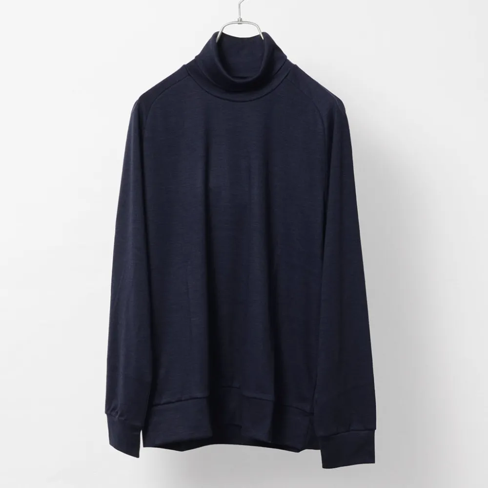 RE MADE IN TOKYO JAPAN Knits^/ Dress Wool Jersey Turtleneck