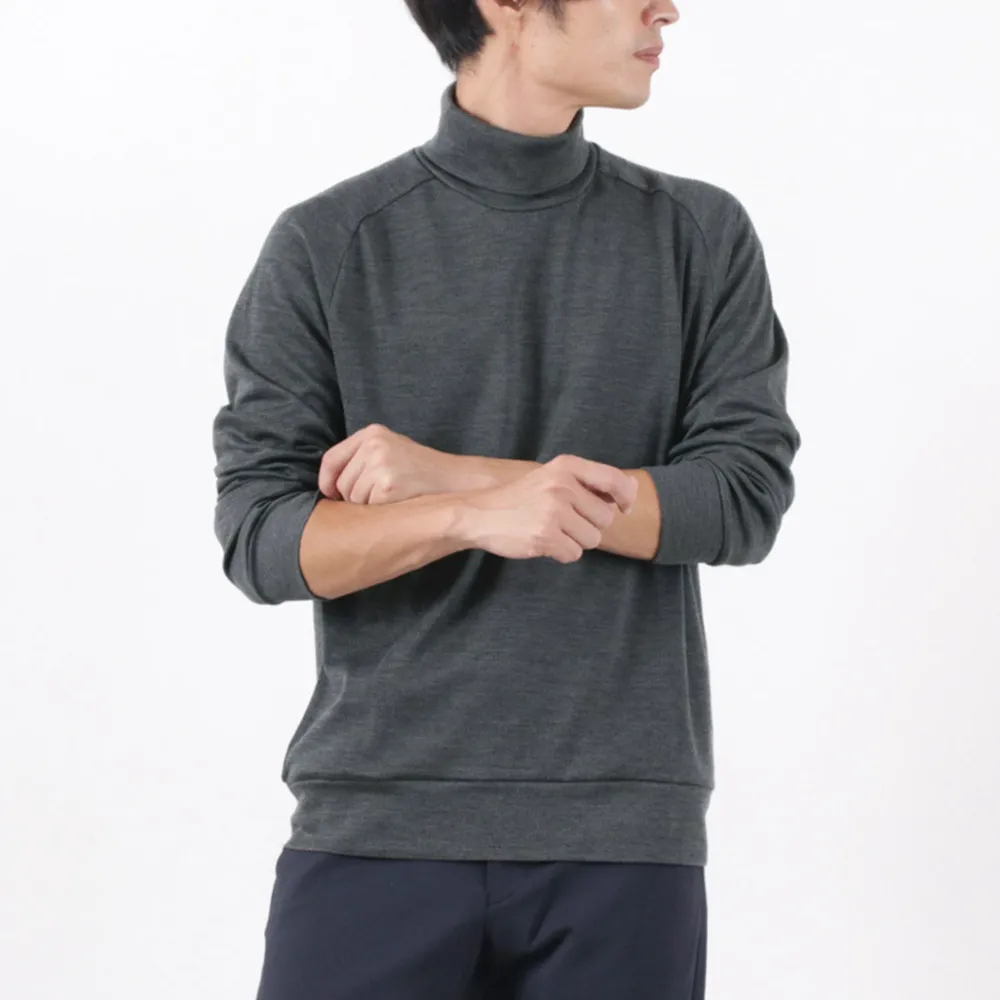 RE MADE IN TOKYO JAPAN Knits^/ Dress Wool Jersey Turtleneck