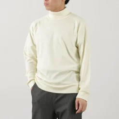 RE MADE IN TOKYO JAPAN Knits^/ Dress Wool Jersey Turtleneck