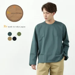 RE MADE IN TOKYO JAPAN T-Shirts^/ Dress organic T-shirt L/S