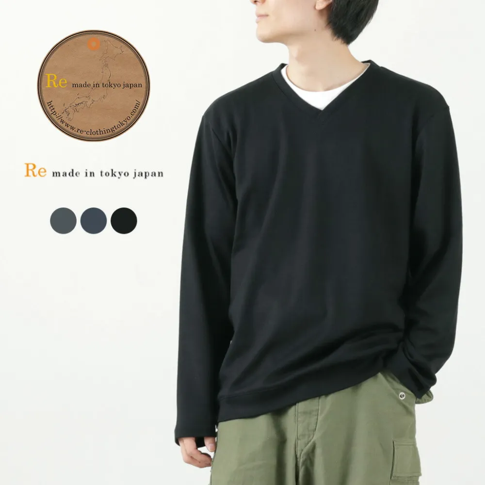 RE MADE IN TOKYO JAPAN Knits^/ Dress Wool Knit V-Neck