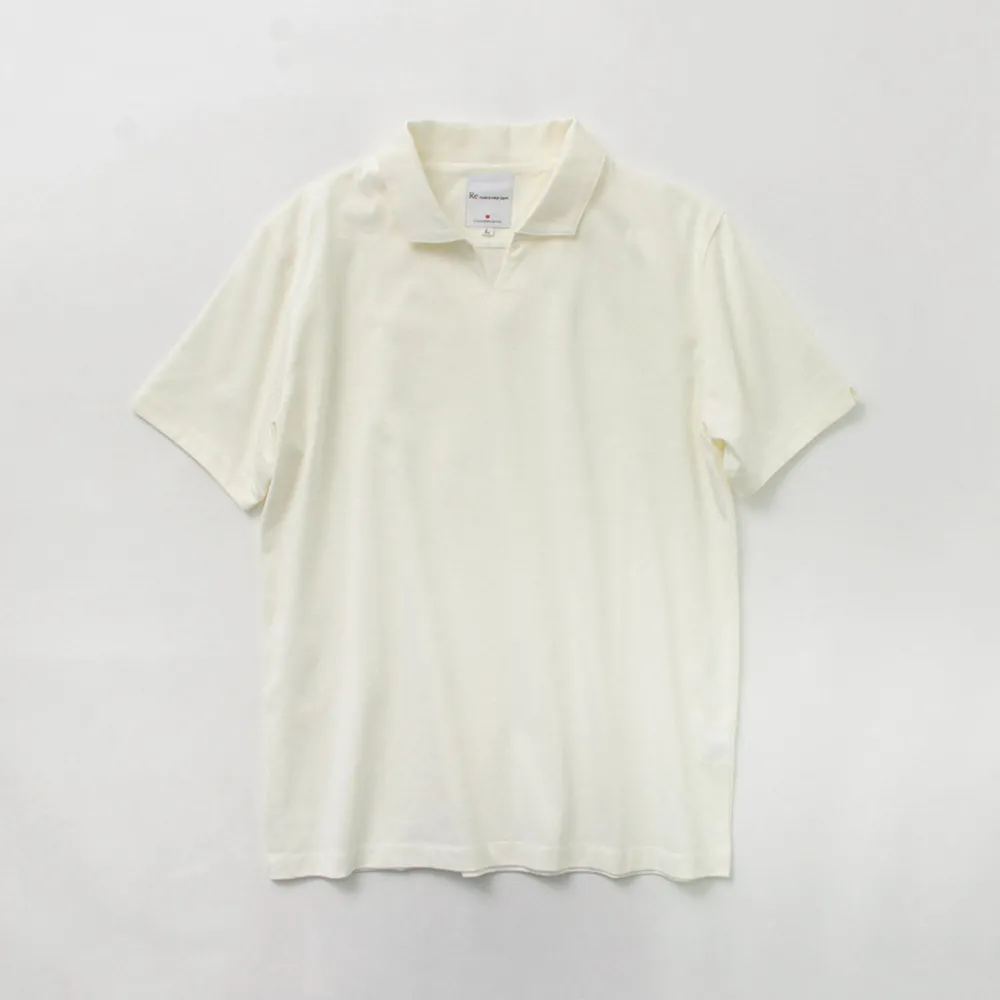 RE MADE IN TOKYO JAPAN T-Shirts^/ Dress Organic Cotton Skipper Polo Shirt