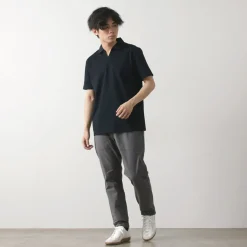 RE MADE IN TOKYO JAPAN T-Shirts^/ Dress Organic Cotton Skipper Polo Shirt