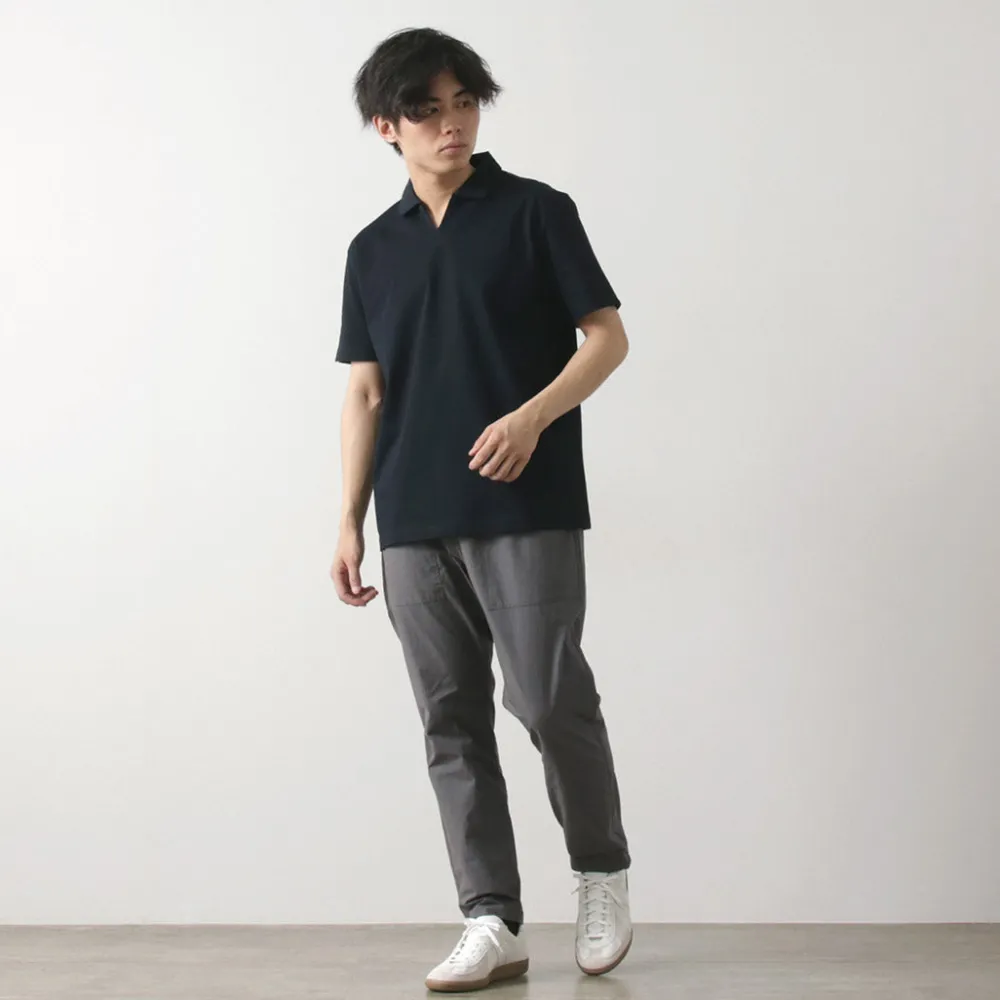 RE MADE IN TOKYO JAPAN T-Shirts^/ Dress Organic Cotton Skipper Polo Shirt